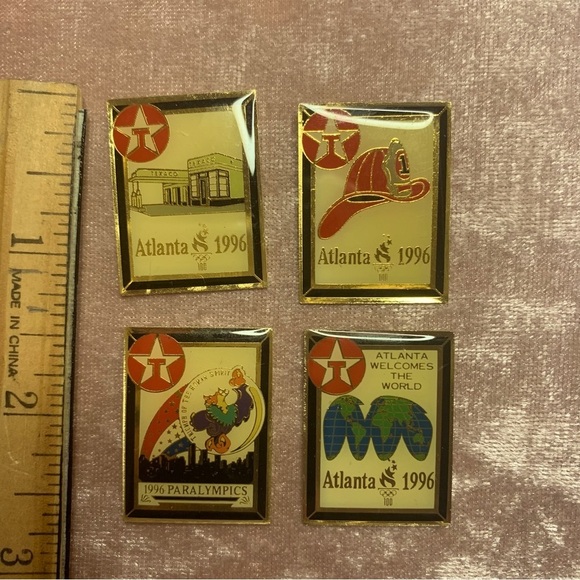None Accessories - 👗Lot of 4 Texaco 1996 Olympic Pins